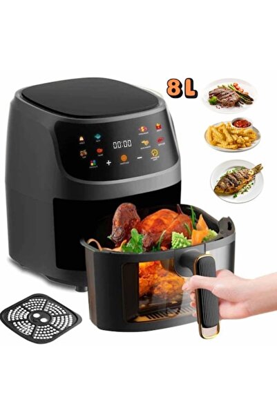 Infiniteea ™   Friteuză cu aer cald, Airfryer, Capacitate 8L, 2400W, Gătit la...