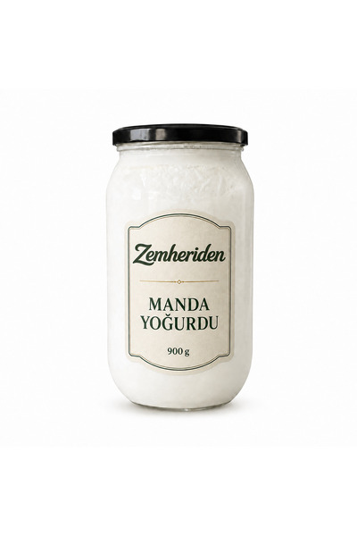 Zemheriden Manda Yoğurdu 900 g – Cam Kavanoz