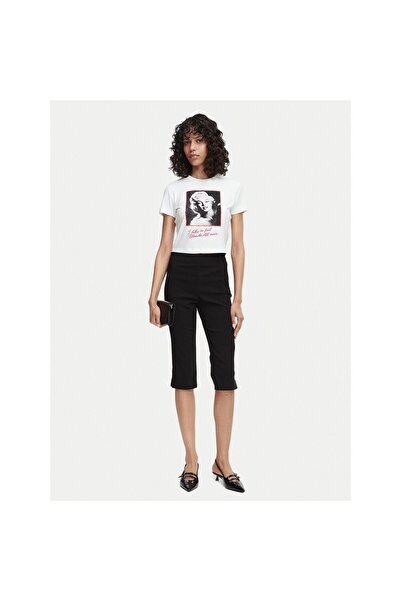Guess Pantaloni Capri de damă W6YB36W4591 Negru