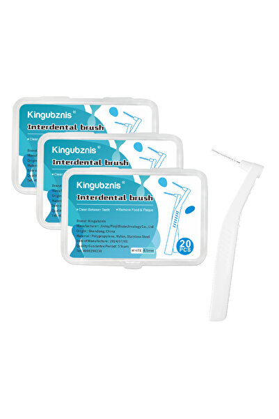 Choice10 60pcs 0.5mm Kingubznis Interdental Brush Orthodontics Toothpicks Sho...