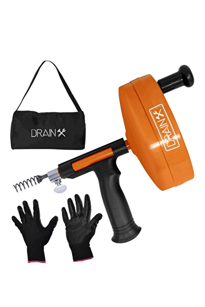 OEM DrainX Pro Instrument de curățare a scurgerilor cu alimentare automată, 7,6m