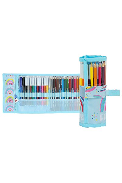OEM Κασετίνα Βαρελάκι Γεμάτη 27τεμ Glowlab Rainbow 20x7x7cm JustNote 702887