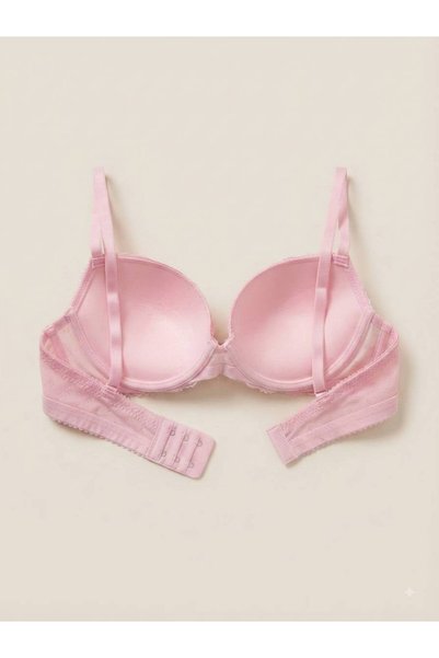 inspira lingerie 100% Cotton Underwire Push up Padded Lace Detailed Bra 75 80 85 90