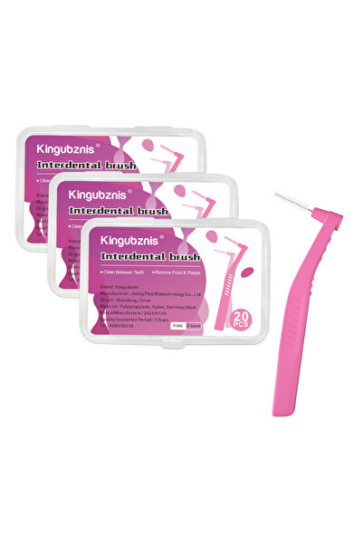 Choice11 60pcs 0.6mm Kingubznis Interdental Brush Orthodontics Toothpicks Sho...