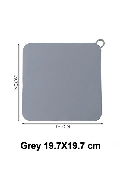 Choice Grey 19.7X19.7 cm Silicone floor drain anti-smell cover sewer sink sme...
