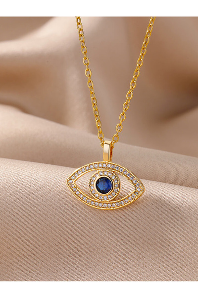 Choice N05327G Trendy Heart Pendant Stainless Steel Pleated Necklaces For Wom...