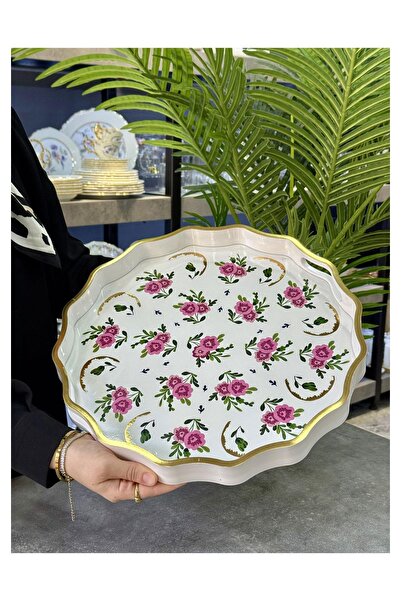 Doğudeko Minnarra Lüx Yuvarlak Avangarde Tepsi 38 Cm