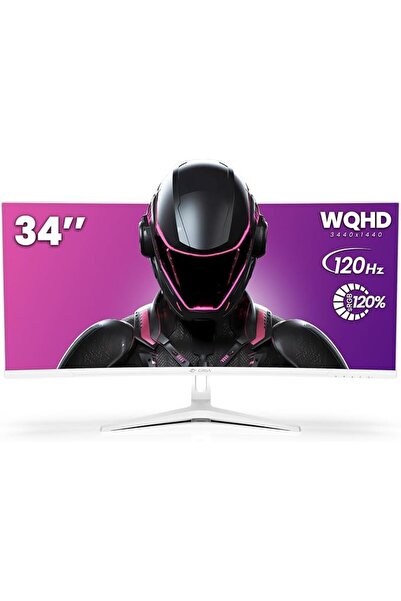 GENERAL شاشة العاب كروا 34 انش UWQHD 165Hz شاشة عرض منحنية فائقة الاتساع | 21...