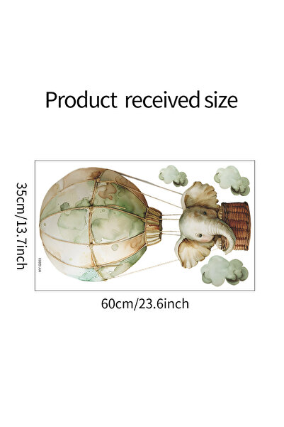Choice black 1pcs cartoon spring elephant hot air balloon children's room bed...