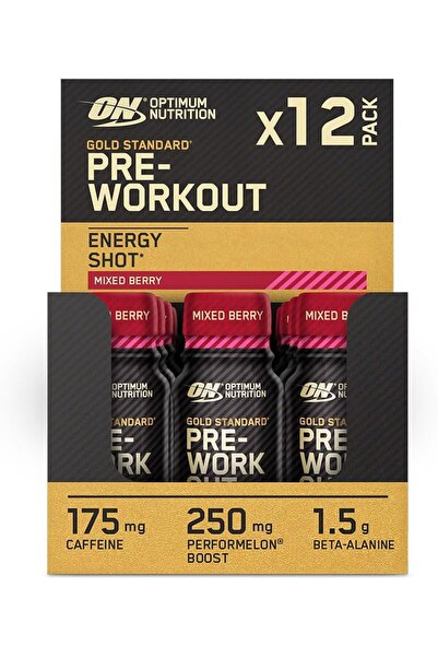 Optimum Nutrition Gold Standard Pre-Workout Energy Shot, Ready to Drink Food ...