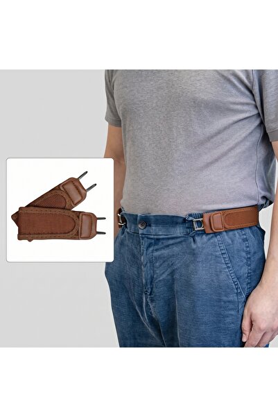 FIVIONT Metal Hook Buckle-Free Elastic Waist Belt 2-Piece Set – Hook and Loop...