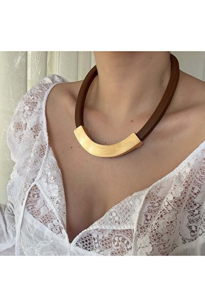 Alice İsstanbul Matte Gold Ethnic Necklace