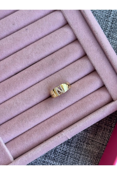xUPING 14 K GOLD HARF N YÜZÜK AYARLANABİLİR