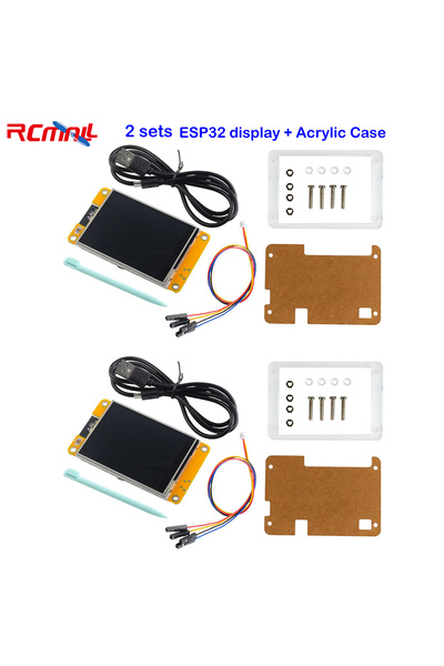 Choice 2 sets with case ESP32-2432S028R 2.8inch ESP32 Display Module Resistiv...