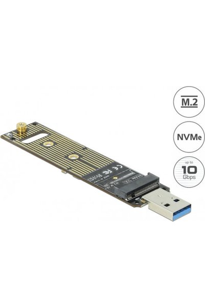 DELOCK Κάρτα M.2 NVMe PCIe με USB 3.1