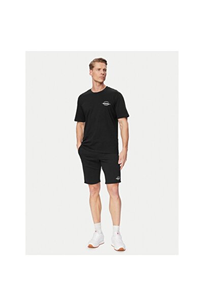 Jack & Jones Set tricou și pantaloni scurți pentru bărbați 12298184 Negru