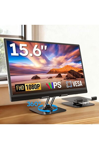GENERAL شاشة العاب محمولة 15.6 انش FHD 1080P IPS من دوبسبلاي، شاشة خارجية رفي...