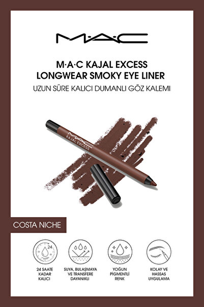M.A.C M·A·C Kajal Excess Longwear Smoky Eye Liner Uzun Süre Kalıcı Dumanlı Ka...
