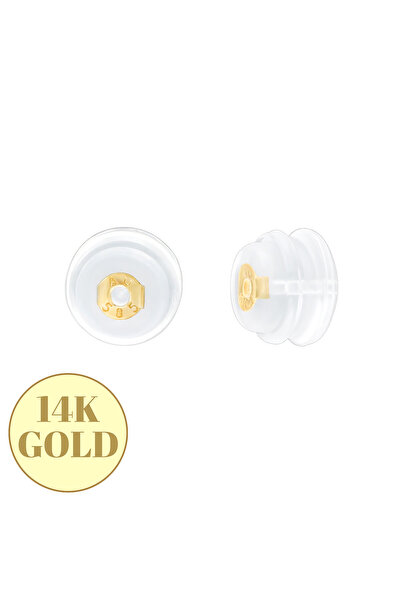 Sophia Collection Fluturasi cu silicon aur 14K, anti-intepare