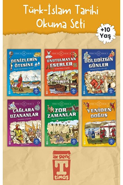 İlk Genç Timaş Türk-İslam Tarihi Okuma Seti (6 Kitap Takım: 4, 5, 6, 7. Sınıf...