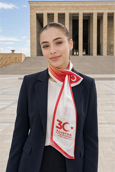 tarzınısec Ataturk 30 August Turkish Flag 85X25Cm Tie / Scarf / Foulard