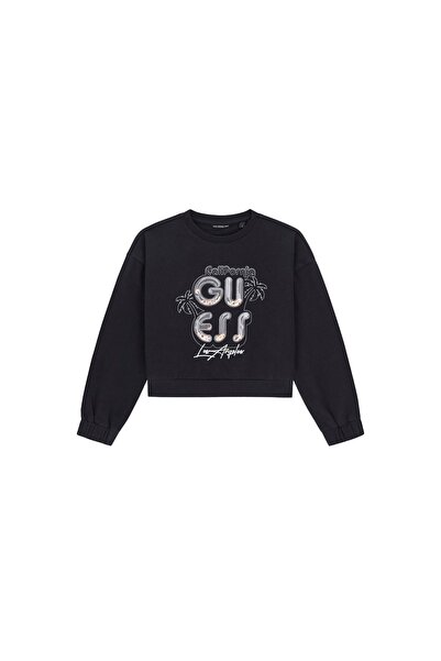 Guess Bluză de fată J6GQ00KA6R4 Negru