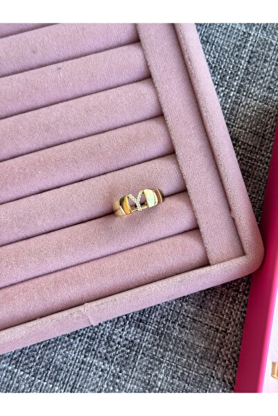 xUPING 14 K GOLD AYARLANABİLİR HARF YÜZÜK Y
