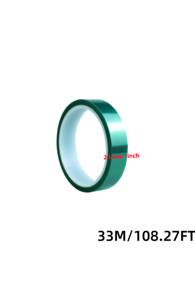 Choice4 33M 20mmx33m 33M/Roll Green PET Film Tape High Temperature Heat Resis...