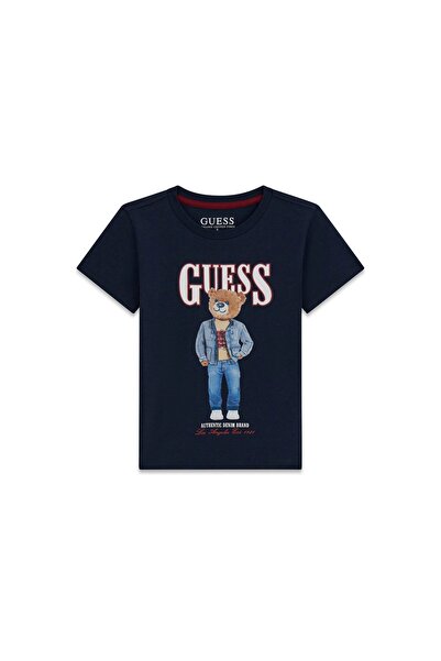 Guess Tricou băieți N6RI05K8HM4 Albastru închis