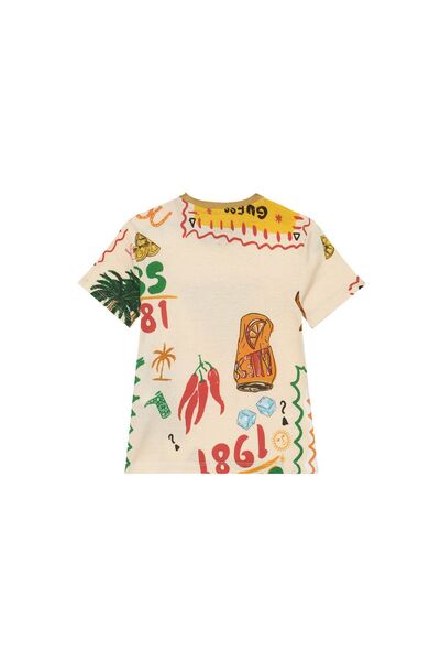 Guess Tricou băieți N6GI02K8HM4 Bej