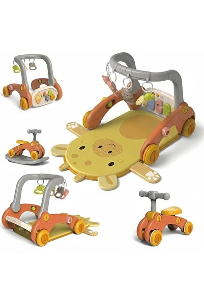 GENERAL Roround 7-in-1 Baby Walker with Push Handle and Gym, Sit-To-Stand Lea...