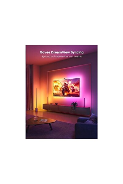 Govee Envisual Led 3 Lite TV Arkası Led Şerit Ambiyans Aydınlatma Tv Renk Sen...