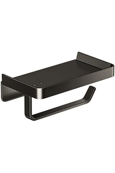 GENERAL Toilet Paper Holder with Shelf, Adhesive Wall Mount Toilet Paper Hold...