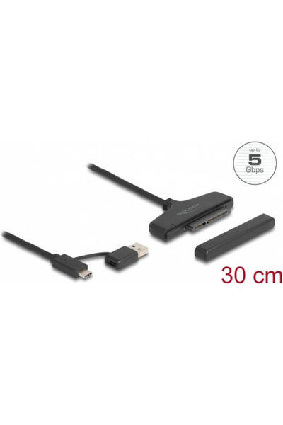 DELOCK 61042 USB/USB-C σε SATA για 2.5 " HDD/SSD 6Gbps Μαύρο