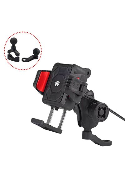 Pes Holding Moto 2 Phone Holder Grips, Anti-Vibration, 15W Wireless Charging ...