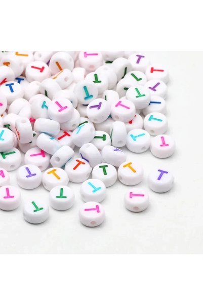 Choice 100pcs T 100-500PCS Colorful Round A-Z Alphabet Letter Acrylic Loose S...