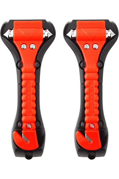 choice2 2pcs 1/2PCS Survival Safety Hammer Camping Driving Car Seat Belt Cutt...