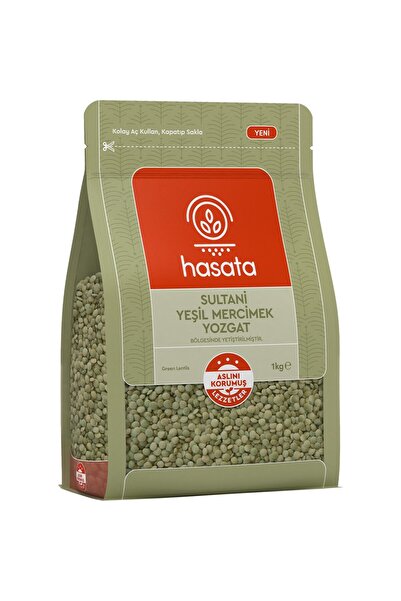 Hasata Yozgat Sultani Yeşil Mercimek 1kg