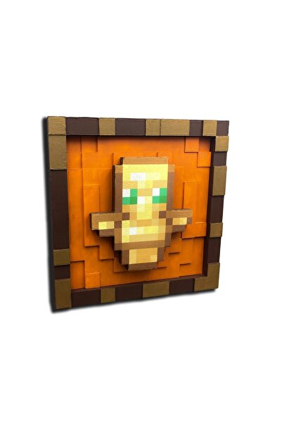 Believe Industry 3D Minecraft Eşya Çerçevesi + Totem