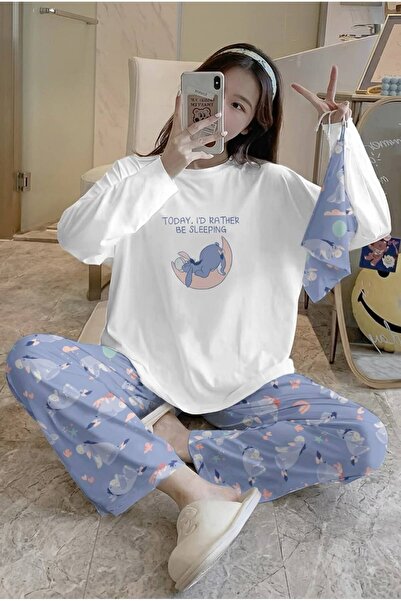 Zaya Homewear Dunckyy Uzun Kollu Süpersoft Pijama Takımı