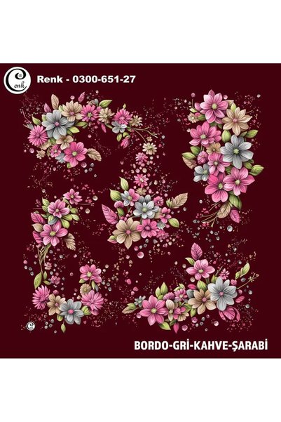 Cenk Desenli Oyalık Yazma - 0300-651