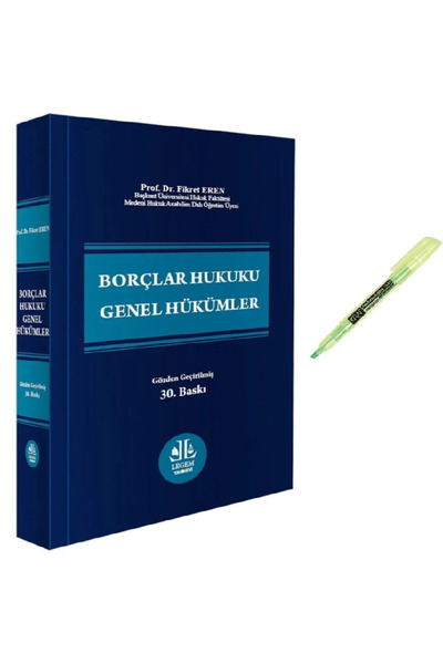 Legem Yayıncılık Borçlar Hukuku Genel Hükümler (Fikret Eren) KALEM