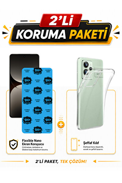 tcover Realme GT 7 Pro 2’li Koruma Paketi Flexible Nano Ekran Koruyucu ve Dar...
