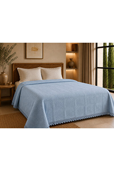 Kapreo Home Safir Lüks Çift Kişilik Pamuk Pike 220x240 cm – Yumuşak Dokulu, A...