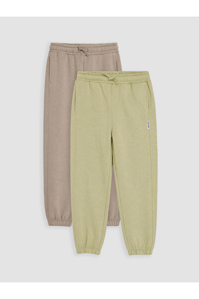 LC Waikiki Rmz Gi̇yi̇m Farkiyla Boys' Jogger Sweatpants with Waist Cord, Pack...