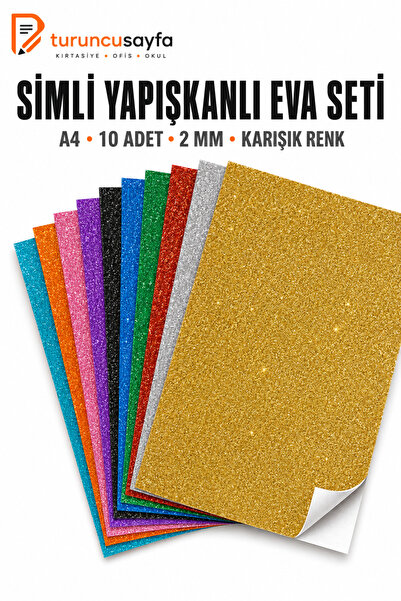 everart A4 Simli Yapışkanlı Eva 10’lu Karışık Renk