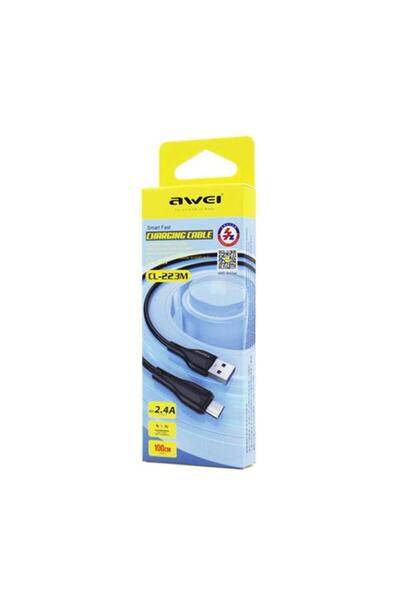 OEM AWEI CL-223M Καλώδιο Φόρτισης και Μεταφοράς Δεδομένων 1M DATA CABLE USB Σ...