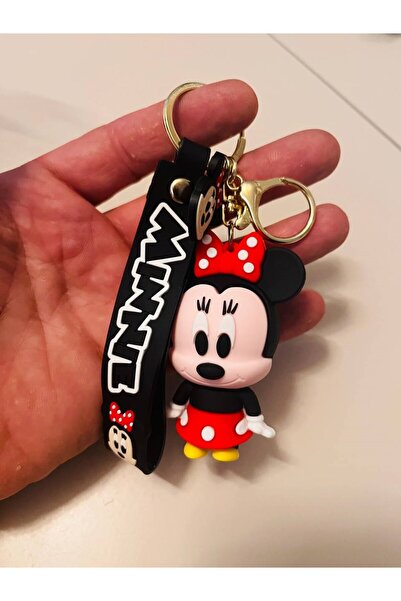 mykhediyevesanatatölyesi Mickey & Minnie Mouse 3D Silicone Keychain – Duo Cha...