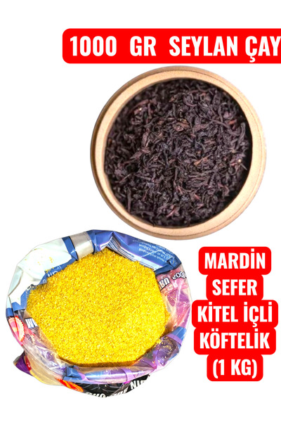 HayriEfendi Seylan Loose Tea 1000 Gr + Mardi̇n Filling for Coftles (1000 Gr)