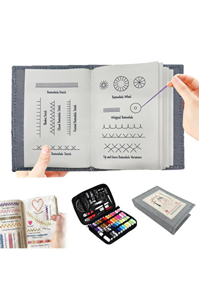 Generic Brand Embroidery Book with Removable Tabs Creative DIY Sewing Kit